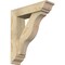 Ekena Millwork Funston Traditional Rough Sawn Bracket w/ Offset Brace, Douglas Fir, 6"W x 22"D x 26"H BKT0604X22X26FST01RDF - alternate 1